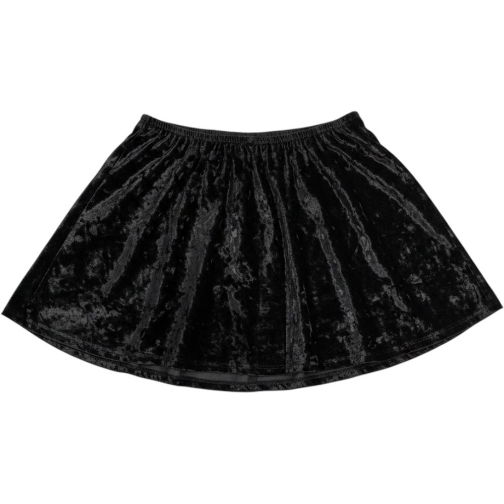 Brandy Melville Crushed Velvet Mini Skirt Whimsigoth Goth Grunge One Size